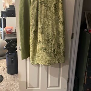 Josephine Chaus Green A-line Midi Skirt Cocktail